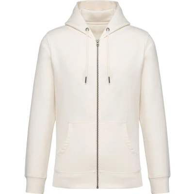 Afbeelding van Native Spirit Ecologische uniseks sweater met capuchon en rits NS402 Ivory