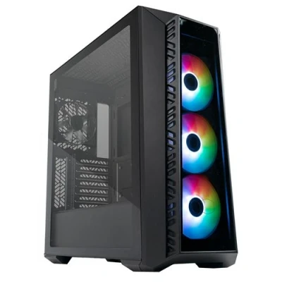 Image de Cooler Master MasterBox 520 Mid tower ATX panneau latéral fenêtré (verre trempé) pas d&#039;alimentation (ATX) noir USB/Audio