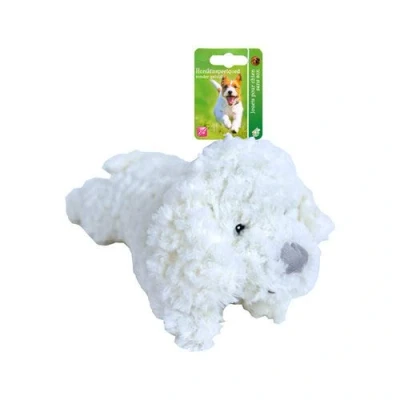 Afbeelding van Pluche hond Wit hondenknuffel 34 cm