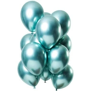 Image de Ballons de chrome vert 12 pièces