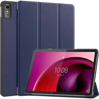 Afbeelding van iMoshion Tablet Hoes Geschikt voor Lenovo Tab M10 5G Trifold Bookcase Donkerblauw