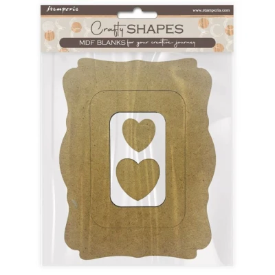Afbeelding van Stamperia MDF Crafty Shapes Blanks Alterego Frames and Hearts (KLSM26)