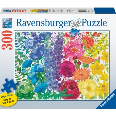 Afbeelding van Ravensburger puzzel Floral Rainbow Legpuzzel 300 Large Format stukjes