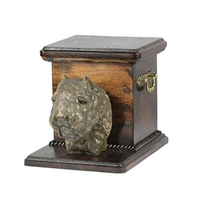 Afbeelding van Elegante urn hond voor Bouvier des Flandres met hondenbuste