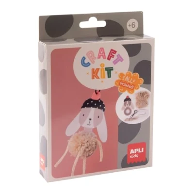Afbeelding van APLI Kids Craft Kit Pompom Konijntje.