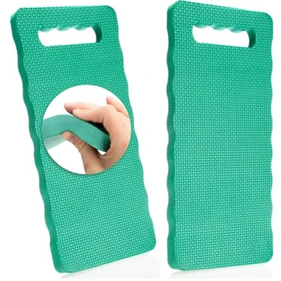 Afbeelding van COM FOUR® 2 x kniebeschermers voor de tuin, tuinieren, handwerk en vrije tijd, waterdichte kniebeschermmat (groen, stuks)