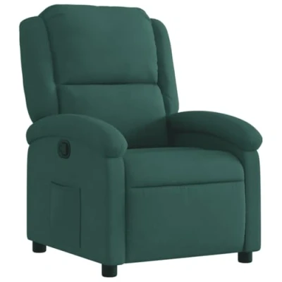 Image de vidaXL Fauteuil inclinable vert foncé velours371799