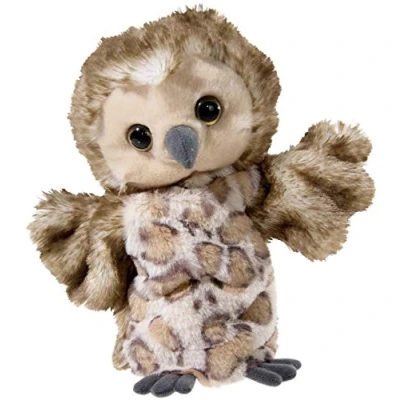 Afbeelding van Pluche bruine uil handpop knuffel 31 cm Uilen knuffels Poppentheater speelgoed kinderen