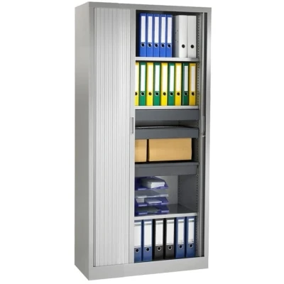 Afbeelding van Stalen roldeurkast 198x100x43cm Licht grijs