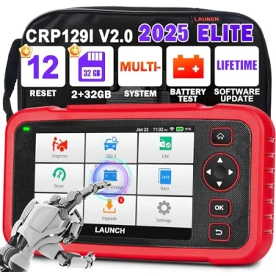 Afbeelding van LAUNCH CRP129i V2.0 Diagnostische koffer Auto obd2 Scanner, Multimerk Diagnose, 12 Service Reset, 4 Motor/Transmissie/SRS/ABS Systemen, Levenslange Gratis Update