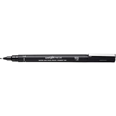 Afbeelding van Fineliner Uni ball Pin 1,2mm zwart