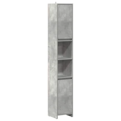 Image de vidaXL Armoire de salle bain Gris béton 30x30x183,5 cm Aggloméré856063