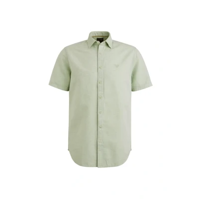 Afbeelding van PME Legend Short Sleeve Shirt Ctn Linen 2 ton Quiet Green Overhemd M