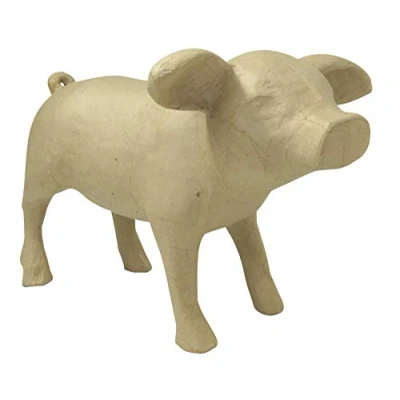 Afbeelding van Décopatch Een houder van papier, pulp, bruin, 41 x 27 28 cm, babyvarken, LA013C