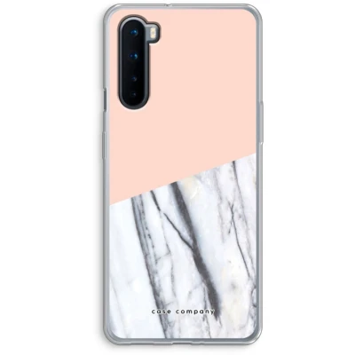 Afbeelding van Case Company® hoesje geschikt voor OnePlus Nord A touch of peach Soft Cover Telefoonhoesje Bescherming aan alle Kanten en Schermrand