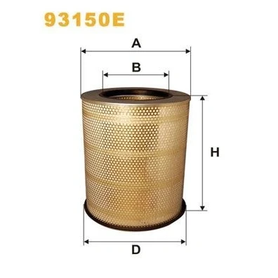 Afbeelding van WIX FILTERS 93150E Luchtfilter 411 332 Filter insert VOLVO: FH 12