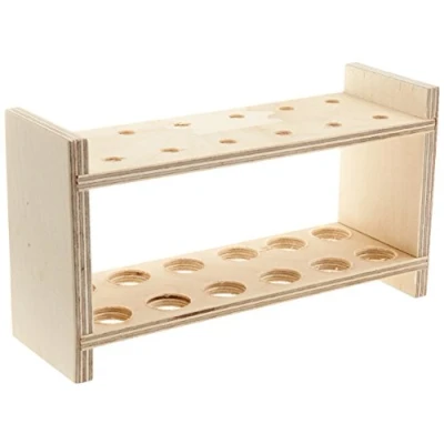 Afbeelding van Neolab elektrische lange mouw houten rek reageerbuis voor 2 x 6 glazen, gat diameter 20 mm