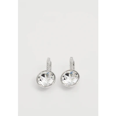 Afbeelding van Swarovski Pendants d&#039;oreilles Millenia, Taille ronde, Blanches, Métal rhodié