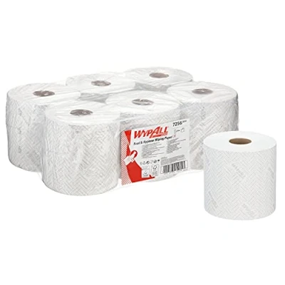 Afbeelding van Poetsrol WypAll L10 1 laags 19,5cmx304m 800vel wit 7256