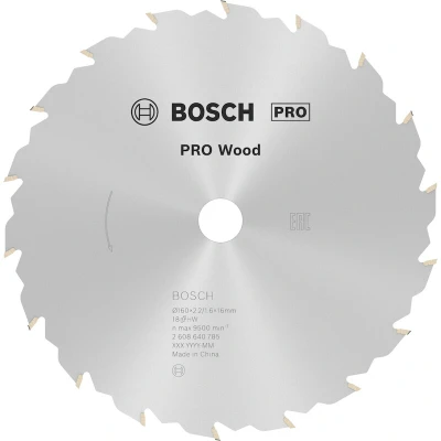 Image de BOSCH 2608640785 lame de scie circulaire Speedline Wood, 160 x 16 2.4 mm, 18T