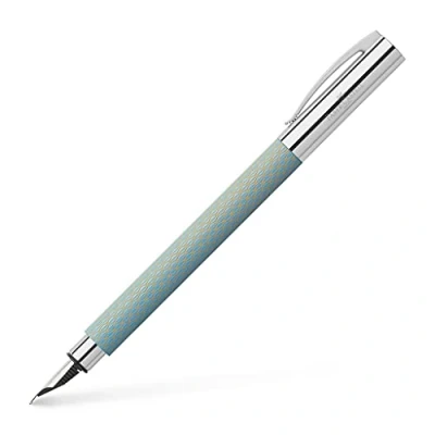 Afbeelding van Faber Castell 147001 Ambition OpArt vulpen, veer, hemelsblauw, 1 stuk