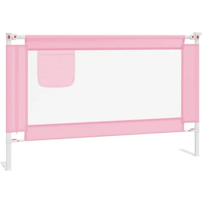 Afbeelding van vidaXL Bedhekje peuter 120x25 cm stof roze