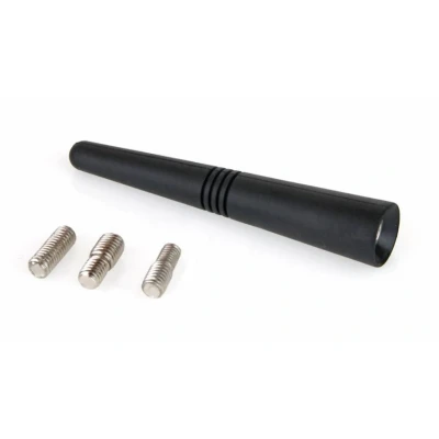 Afbeelding van AMiO FM/AM Auto Antenne Mini Universeel met Adapters Zwart (9 cm)