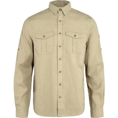 Afbeelding van Fjällräven Övik Travel Overhemd Heren Sand Stone M Beige Outdoor Shirt