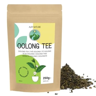 Afbeelding van Oolong thee 250 g van Alpi Nature, Chinese in losse bladeren, hele gedroogde theebladeren voor de bereiding en bladthee