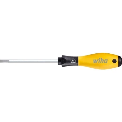 Afbeelding van Wiha SoftFinish 302ESD ESD Platte schroevendraaier Kopbreedte: 3 mm Koplengte: 100 DIN EN 61340 5 1