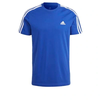 Afbeelding van adidas Sportswear Essentials 3STRIPES Sport Tshirt, Heren, Maat: Large, Semi lucid blue/white