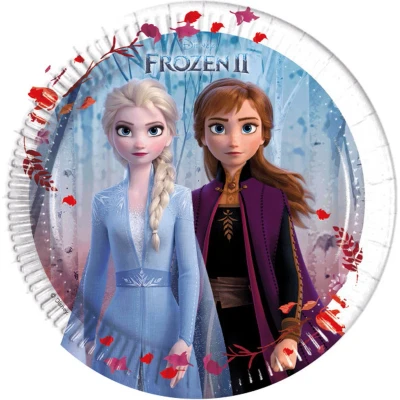 Afbeelding van Frozen 2 borden wit 20cm 8 stuks