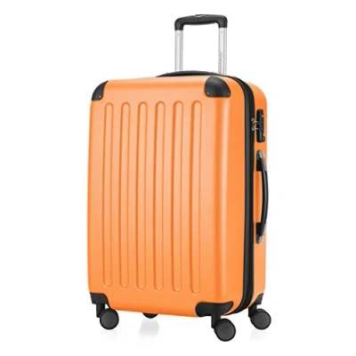 Image de HAUPTSTADTKOFFER SPREE Valise rigide, chariot extensible, bagage à 4 roulettes doubles, TSA, orange11, 65 cm, de longueur moyenne