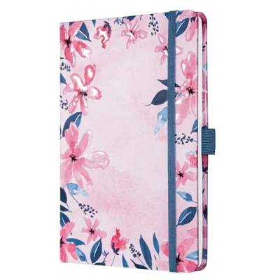 Afbeelding van Sigel notitieboek Jolie A5 hardcover 174 pagina&#039;s 80 grams lijn Loose Florals Pink SI JN337