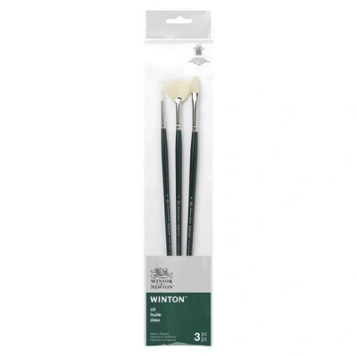 Afbeelding van Winsor&amp;Newton Penselen Long Handle 3 pack V.3