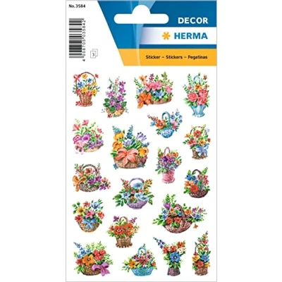 Image de Herma ?tiquettes de d?coration decor fleurs dans la 3584