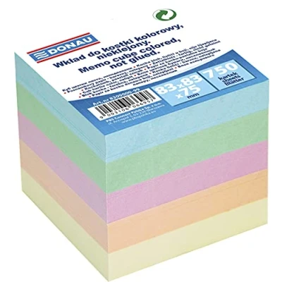 Afbeelding van DONAU 8309000 99 notitieblok, 83 x 75 mm