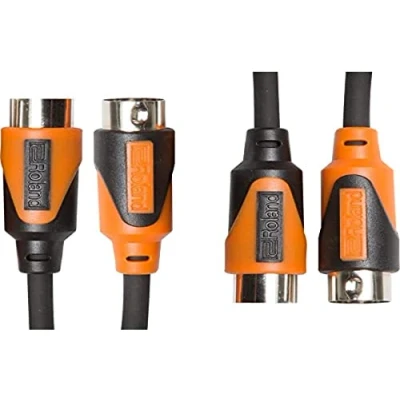 Afbeelding van Roland Dubbele MIDI kabel serie zwart, lengte: 3 m RMIDI B10 DUAL