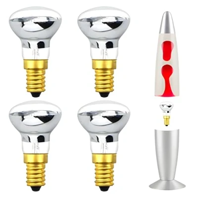 Afbeelding van Klarlight E14 R39 25W gloeilamp warmwit SES lavalamp 240V kleine Edison schroef reflector lamp spot 360 kijkhoek voor Lava Lite (4)
