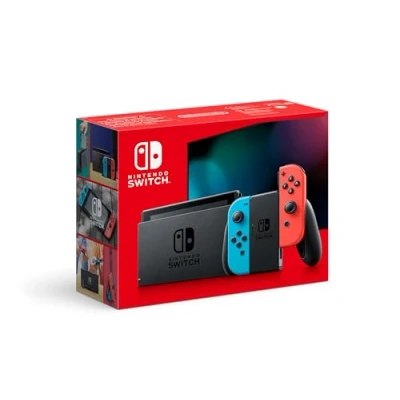 Image de Nintendo Switch Console de Jeux Portables 15,8 cm (6.2&quot;) 32 Go Écran Tactile WiFi Bleu, Gris, Rouge