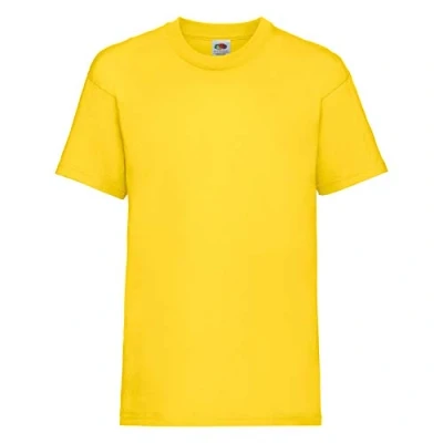 Afbeelding van Fruit of the Loom Valueweight T shirt met korte mouwen voor kinderen, jongens, 2 stuks, Geel (geel)