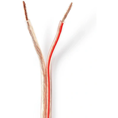 Afbeelding van Luidsprekerkabel op rol 100 meter (2.5 mm², 100% koper, Transparant)