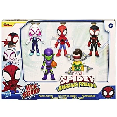 Afbeelding van Spidey And His Amazing Friends Marvel Web Squad figuren