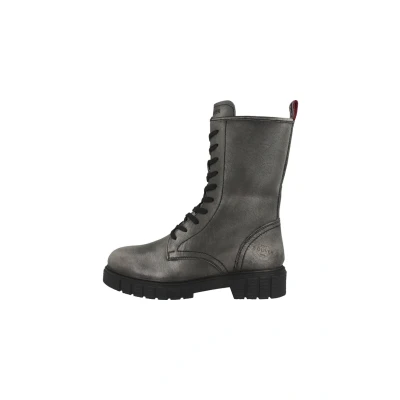 Afbeelding van s.Oliver Enkellaarsjes met plateauzool, Dames, Maat: 37, Graphite Leer