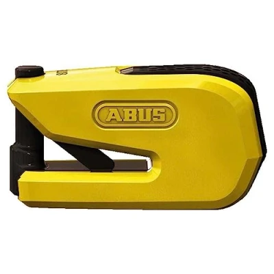 Afbeelding van ABUS Granit Detecto SmartX 8078 2.0 remschijfslot voor motorfiets, intelligent motorslot met 100 dB alarm, bediening via app, veiligheidsniveau 18, geel