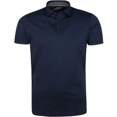 Afbeelding van Pure Functional Polo KM Donkerblauw maat XL heren met Slim fit Pasvorm Stretch Suitable Herenkleding Poloshirt