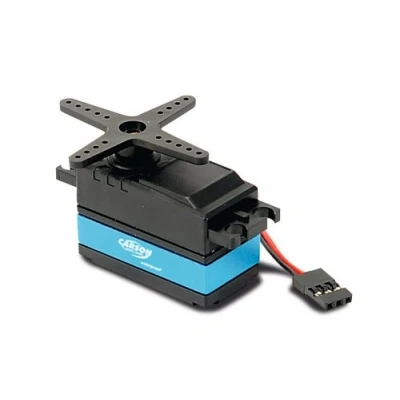 Afbeelding van Carson 500502035 CS 3 laag profiel waterdicht MG / kg JR accessoires voor op afstand bestuurde auto&#039;s, waterdicht, servomotor, krachtige besturing en servo, modelbouw, blauw