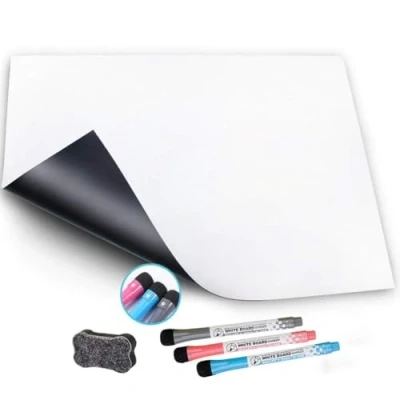 Afbeelding van Villexun Magnetisch whiteboard, magnetisch, droog afwisbaar, voor koelkast (A3)