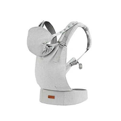 Afbeelding van MoMi draagzak Collet Babydrager Ergonomische Gray