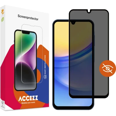 Afbeelding van Accezz Screenprotector Geschikt voor Samsung Galaxy A15 (5G) / (4G) Gehard glas Privacy